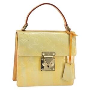 LOUIS VUITTON Monogram Vernis Spring Street Hand Bag Gris M91029 LV Auth 149160